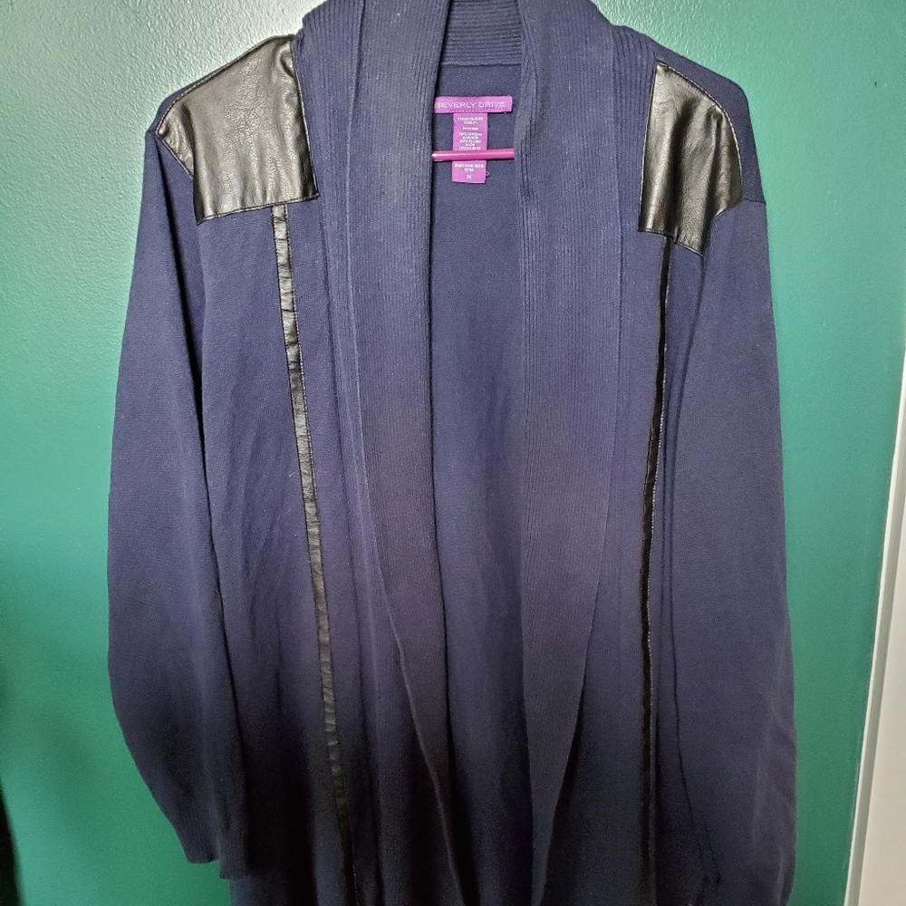 Navy cardigan 2X